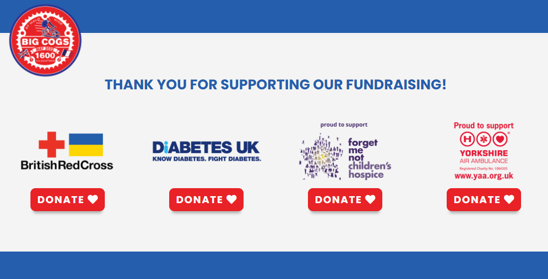 Thank you for supporting our fundraising